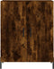 vidaXL - Dressoir - 69,5x34x90 - cm - bewerkt - hout - gerookt - eikenkleurig