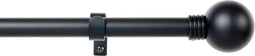Stang voor Gordijnen Stor Planet Cintacor Bol 160-300 cm Zwart Metaal