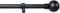 Stang voor Gordijnen Stor Planet Cintacor Bol 160-300 cm Zwart Metaal