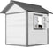 AXI Beach Lodge Speelhuis in Grijs/Wit - Speelhuisje voor de tuin / buiten - FSC hout - Tuinhuisje voor kinderen