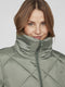 Vila Viadaya - Jas - Halflang met rits en hoge kraag - Laurel Wreath Dames Maat 34