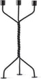 Gedraaide Kandelaar Zwart / Twisted Candleholder Black | Ward Wjnant voor Werkwaardig.