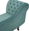 NIMES - Chaise longue - Mintgroen - Linkerzijde - Fluweel