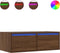 vidaXL - Tv-meubel - met - LED-verlichting - 75x35,5x25 - cm - bruin - eikenkleur