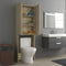 vidaXL - Wasmachinekast - 64x25,5x190 - cm - sonoma - eikenkleurig