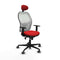 Jorquera Piqueras y Crespo 1D036G1 - Bureaustoel met hoofdsteun - Verstelbare hoogte - Rood