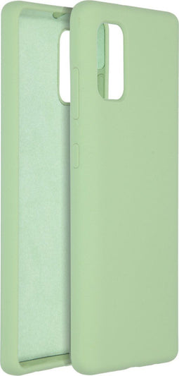 Accezz Samsung Galaxy A41 - Liquid Silicone Backcover - Schokabsorberend - Groen