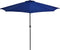 vidaXL - Balkonparasol - half - met - aluminium - paal - 270x144x222 - cm - blauw