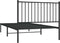 vidaXL - Bedframe - met - hoofdbord - metaal - zwart - 100x200 - cm