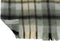 J-Line Plaid ruit - polyester - bruin & groen & wit - 190 x 136 cm - woonaccessoires