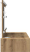 vidaXL - Wandkaptafel - met - LED - Verlichting - in - Artisan - Eiken