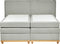 DYNASTY - Boxspringbed - Lichtgrijs - 180 x 200 cm - Polyester