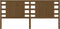 vidaXL - Hoofdbord - 186x4x100 - cm - massief - grenenhout - honingbruin