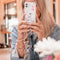 imoshion Hoesje Geschikt voor Samsung Galaxy A71 Hoesje Met Koord - imoshion Design Hoesje met Koord - Roze / Transparant / Blossom Watercolor
