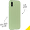 Accezz iPhone Xs / X - Liquid Silicone Backcover - Schokabsorberend - Groen