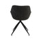 Light & Living Jaimy Eetkamerstoel - Donkergrijs/Zwart - 61 x 53.5 x 77cm