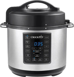 CrockPot CR051 - Express Pot - Snelkookfunctie 5,6L - RVS/Zwart