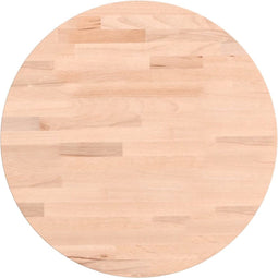 vidaXL - Tafelblad - rond - Ø40x4 - cm - massief - beukenhout