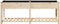 vidaXL - Tuinplanter - met - Plank - 203x53x76 - cm - Massief - Hout - Vuren