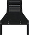 vidaXL - Ligbed - 199,5x60x74 - cm - massief - grenenhout - zwart