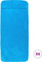 vidaXL - Strandhanddoeken - 6 - st - 400 - g/m² - 60x135 - cm - stof - turquoise