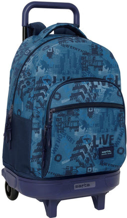 Safta New edition - Schoolrugzak - Ergonomische bekleding - Marineblauw 33 x 45 x 22 cm