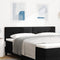 vidaXL - Hoofdbord - Knopgeplooid - Zwart - 180 - cm - Stof