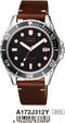 Horloge Heren Q&Q A172J312Y Bruin Zwart (Ø 43 mm)