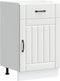 vidaXL - Keuken - onderkast - Lucca - bewerkt - hout - wit