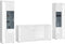 Furnilux Skylight - Woonkamercombinatie - Hoogglans MDF - Wit Grijs - 42x332x202cm