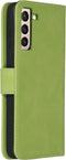 iMoshion Hoesje Geschikt voor Samsung Galaxy S21 Hoesje Met Pasjeshouder - iMoshion Uitneembare 2-in-1 Luxe Bookcase - Groen