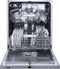 Etna VW642N - Inbouw Vaatwasser - 14 couverts - Zilvergrijs