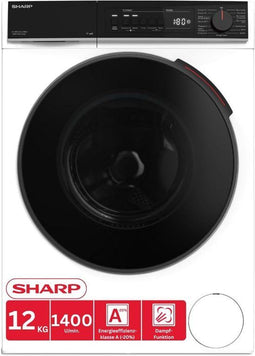 Sharp ES-WNFB214CWDA-DE - Wasmachine - 12 kg - energieklasse A - 1400 omw/min - Duits Display