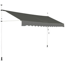 Coast Zonnescherm - Uitschuifbaar - Waterdicht - 395 cm - Grijs