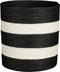 Mica Decorations Nacho - Opbergmand - Cilindrisch - H28 x Ø26 cm - Zwart/Wit