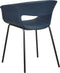 Set van 2 eetkamerstoelen ELMA Donkerblauw