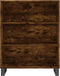 vidaXL - Schappenkast - 69,5x32,5x90 - cm - bewerkt - hout - gerookt - eikenkleurig