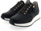 Gabor 86.448 - Lage Sneakers - Rits en vetersluiting - Zwart (40.5)