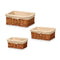Mandenset Kipit HX31033S/3 Natuurlijk Polyester vlechtwerk 50 % katoen 39 x 16,5 x 29 cm (6 Stuks)