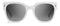 Dsquared2 ICON 0005/S - Zonnebril Uniseks - Ø 58 mm - Wit Zwart