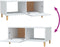 vidaXL - Salontafel - 89,5x50x40 - cm - bewerkt - hout - wit