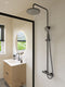 Atlantic Asher - Regendoucheset - 3 standen handdouche thermostaatkraan - gunmetal