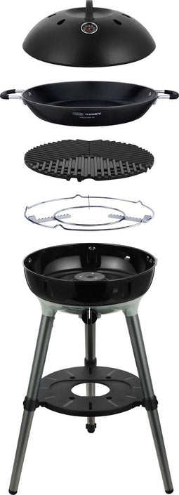CADAC Dometic - Carri Chef 40 BBQ - Draagbare gasbarbecue met paella pan - Zwart/groen