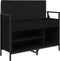 vidaXL - Schoenenbank - 85,5x32x57,5 - cm - bewerkt - hout - zwart