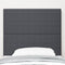 vidaXL - Hoofdbord - Simpel - Design - Donkergrijs - 100 - cm - Corduroy - Stof