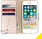 Accezz Hoesje Geschikt voor iPhone SE (2016) / 5 / 5s Hoesje Met Pasjeshouder - Accezz Wallet Softcase Bookcase - goud