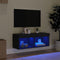 vidaXL - Tv-meubel - met - LED-verlichting - 80x30x30 - cm - zwart