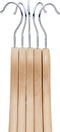 ACAZA Kledinghangers - Kleerhangers - 360° draaibare haak - Licht eik (20 stuks)
