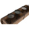 Kaarshouder Home ESPRIT Natuurlijk Ijzer Teakboom 60 x 15 x 14 cm