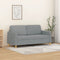 vidaXL - Tweezitsbank - 140 - cm - stof - lichtgrijs